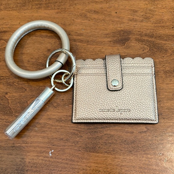 Nanette Lenore gold wristlet card holder. New without tags. - Picture 1 of 4